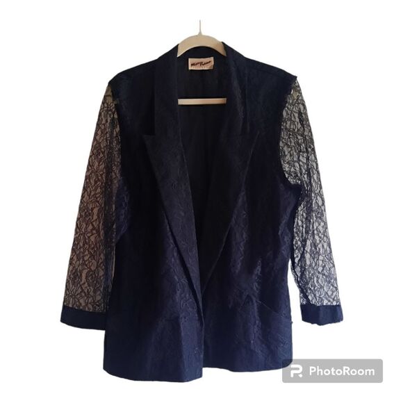 80's Main Frame California Lace Blazer Jacket - Picture 1 of 4